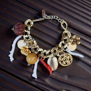 🪸 Vintage Sterling Wendy Mink Artisan Charm Bracelet